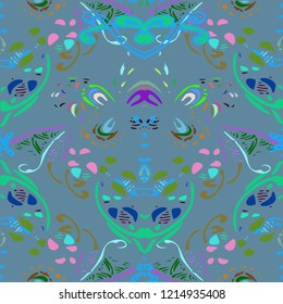 Beautiful gradient multicolored abstract background pattern seamless.