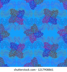 Beautiful gradient multicolored abstract background pattern seamless.