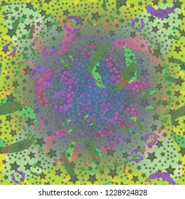Beautiful gradient multicolored abstract background pattern seamless.
