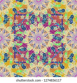 Beautiful gradient multicolored abstract background pattern seamless.