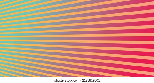 A Beautiful Gradient Multicolored Line Background. Gradient Color Green And Pink With Yellow Orange Diagonal Lines