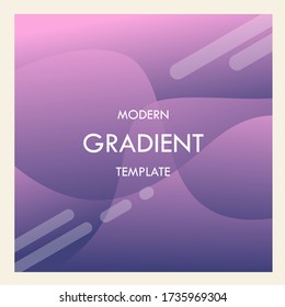 beautiful gradient square abstract background template