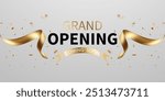 Beautiful grand opening card design background Elegant vector illustration for your business