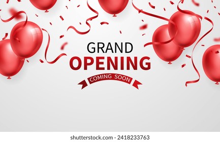 Beautiful grand opening card design background Elegant vector illustration for your business