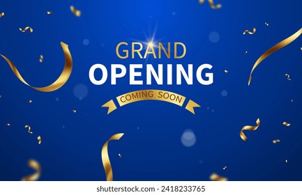 Beautiful grand opening card design background Elegant vector illustration for your business