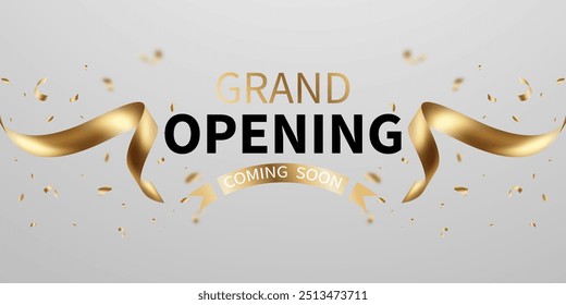 Beautiful grand opening card design background Elegant vector illustration for your business