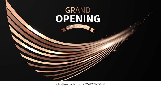 Beautiful grand opening card design background Elegant vector illustration for your business