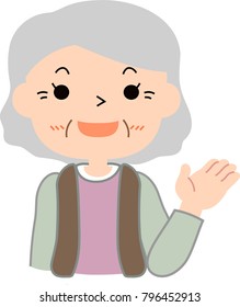 beautiful grandmother guide.eps
This is a vector illustration.