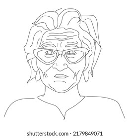 Beautiful grandmother in one line.
