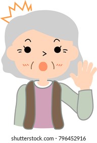 beautiful grandmother surprised.eps
This is a vector illustration.