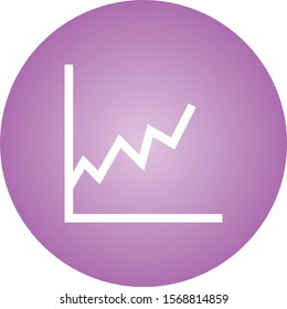 Beautiful Graph Glyph Vector Icon