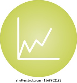 Beautiful Graph Glyph Vector Icon