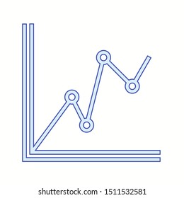 Beautiful Graph vector line icon