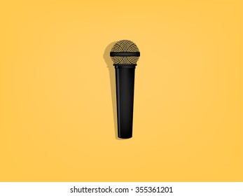 beautiful graphic design of microphone