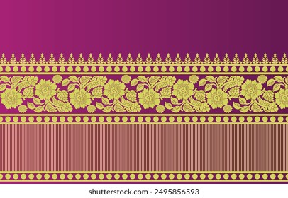 beautiful graphic saree design and this sari design is in Indian style which is for textile fashion industry and it can be used as wallpaper backdrop and website bg this style is originated in india 