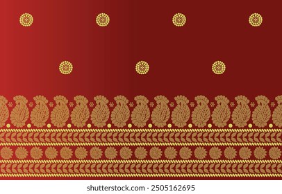 beautiful graphic saree design and this sari design is in Indian style which is for textile fashion industry and it can be used as wallpaper backdrop and website bg this style is originated in india 