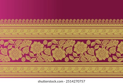 belo design saree gráfico e este design sari é em estilo indiano que é para a indústria da moda têxtil e pode ser usado como pano de fundo papel de parede e site bg este estilo é originado na índia