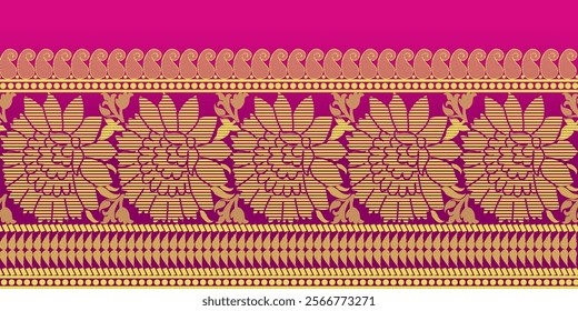 beautiful graphic saree design and this sari design is in Indian style which is for textile fashion industry and it can be used as wallpaper backdrop and website bg this style is originated in india 