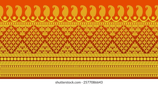 beautiful graphic saree design and this sari design is in Indian style which is for textile fashion industry and it can be used as wallpaper backdrop and website bg this style is originated in india 