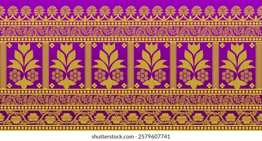 beautiful graphic saree design and this sari design is in Indian style which is for textile fashion industry and it can be used as wallpaper backdrop and website bg this style is originated in india 