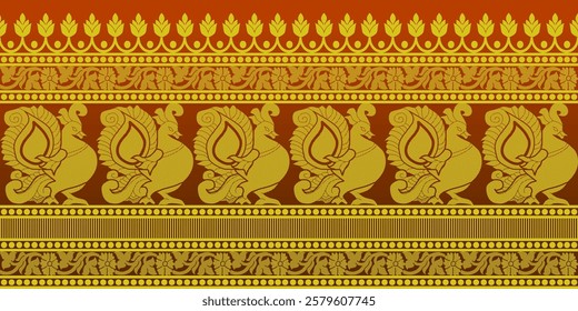 beautiful graphic saree design and this sari design is in Indian style which is for textile fashion industry and it can be used as wallpaper backdrop and website bg this style is originated in india 