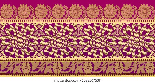 beautiful graphic saree design and this sari design is in Indian style which is for textile fashion industry and it can be used as wallpaper backdrop and website bg this style is originated in india 