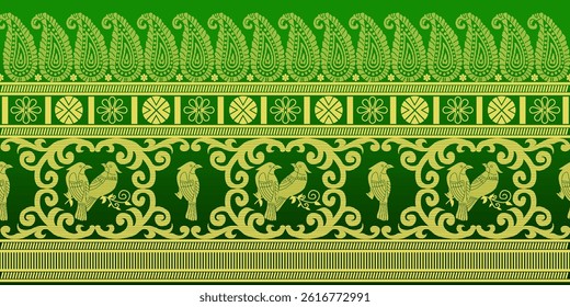 beautiful graphic saree design and this sari design is in Indian style which is for textile fashion industry and it can be used as wallpaper backdrop and website bg this style is originated in india