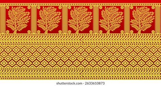 beautiful graphic saree design and this sari design is in Indian style which is for textile fashion industry and it can be used as wallpaper backdrop and website bg this style is originated in india 