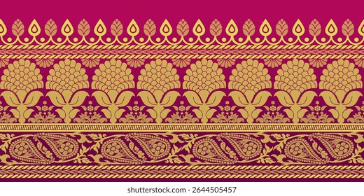 beautiful graphic saree design and this sari design is in Indian style which is for textile fashion industry and it can be used as wallpaper backdrop and website bg this style is originated in india 