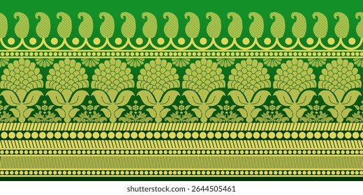 beautiful graphic saree design and this sari design is in Indian style which is for textile fashion industry and it can be used as wallpaper backdrop and website bg this style is originated in india 