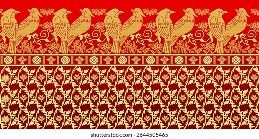 beautiful graphic saree design and this sari design is in Indian style which is for textile fashion industry and it can be used as wallpaper backdrop and website bg this style is originated in india 