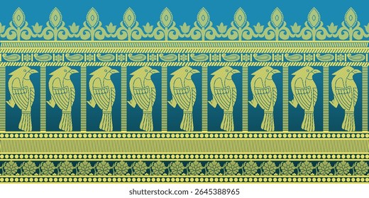 beautiful graphic saree design and this sari design is in Indian style which is for textile fashion industry and it can be used as wallpaper backdrop and website bg this style is originated in india 