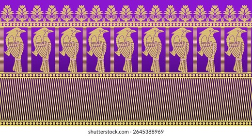 beautiful graphic saree design and this sari design is in Indian style which is for textile fashion industry and it can be used as wallpaper backdrop and website bg this style is originated in india 