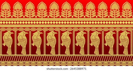 beautiful graphic saree design and this sari design is in Indian style which is for textile fashion industry and it can be used as wallpaper backdrop and website bg this style is originated in india 