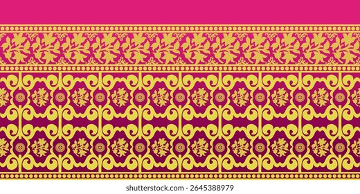 beautiful graphic saree design and this sari design is in Indian style which is for textile fashion industry and it can be used as wallpaper backdrop and website bg this style is originated in india 