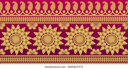 beautiful graphic saree design and this sari design is in Indian style which is for textile fashion industry and it can be used as wallpaper backdrop and website bg this style is originated in india 