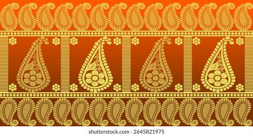 beautiful graphic saree design and this sari design is in Indian style which is for textile fashion industry and it can be used as wallpaper backdrop and website bg this style is originated in india 