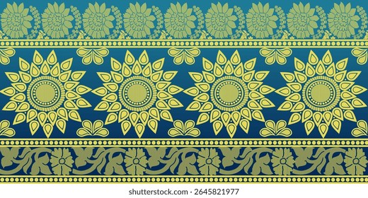 beautiful graphic saree design and this sari design is in Indian style which is for textile fashion industry and it can be used as wallpaper backdrop and website bg this style is originated in india 