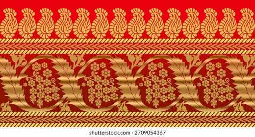 beautiful graphic saree design and this sari design is in Indian style which is for textile fashion industry and it can be used as wallpaper backdrop and website bg this style is originated in india 
