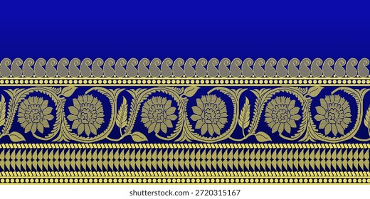 beautiful graphic saree design and this sari design is in Indian style which is for textile fashion industry and it can be used as wallpaper backdrop and website bg this style is originated in india 