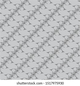 Beautiful gray and light neutral batik pattern drawing techniques that use manual hand methods, for backgrounds, carpets, wallpapers, clothing, wrappers, fabrics, classic and vintage.