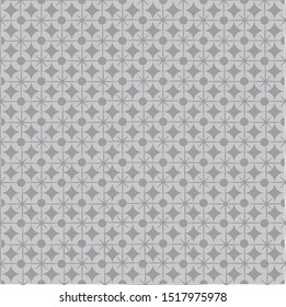 Beautiful gray and light neutral batik pattern drawing techniques that use manual hand methods, for backgrounds, carpets, wallpapers, clothing, wrappers, fabrics, classic and vintage.
