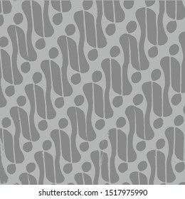 Beautiful gray and light neutral batik pattern drawing techniques that use manual hand methods, for backgrounds, carpets, wallpapers, clothing, wrappers, fabrics, classic and vintage.