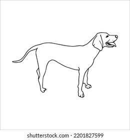 Beautiful Great Dane Line Art Imagesgreat Stock Vector (Royalty Free ...