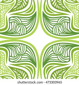 Beautiful green abstract frame. Vector illustration.