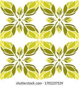 Beautiful green background of leaves. Vector illustration