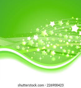 Beautiful green background. Vector Illustration. Clip-art