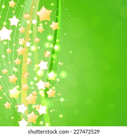 Beautiful green background. Vector Illustration. Clip-art