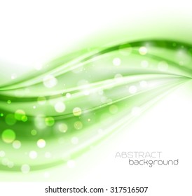 Beautiful Green Background. Vector Illustration. Spring banner