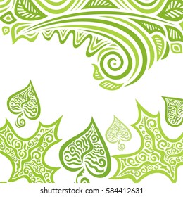 Beautiful green background. Vector illustration.